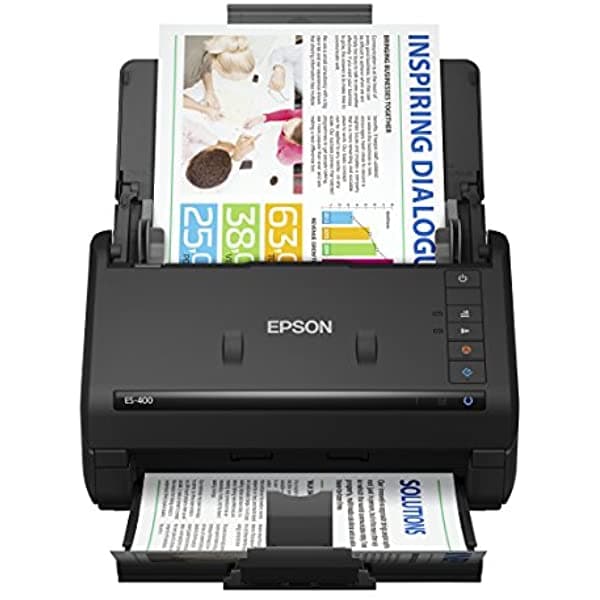 Epson Workforce Es-400 Escáner De Documentos Dúplex A Color Para Pc Y Mac Alimentador Automático De Documentos (Adf)