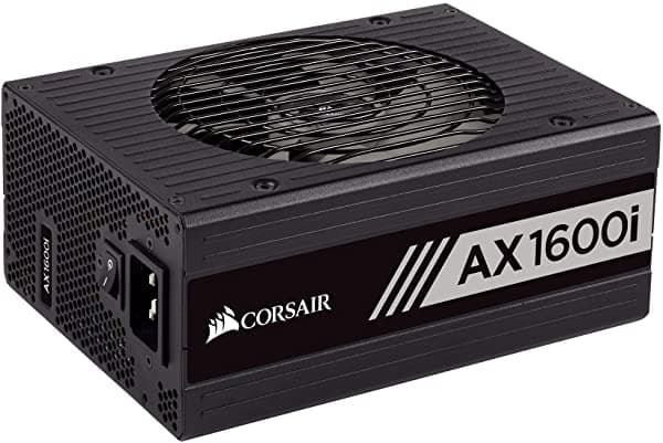Corsair Axi Series Ax1600I 1600 Vatios 80+ Titanium Certificado Completamente Modular - Fuente De Alimentación Digital (Cp-9020087-Na)