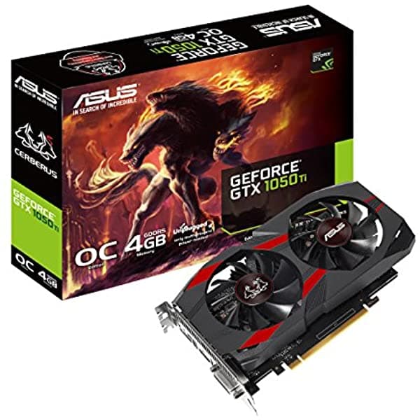 ASUS Cerberus GTX 1050 Ti 4GB OC Edition Tarjeta Gráfica Gaming GDDR5 CERBERUS-GTX1050TI-O4G