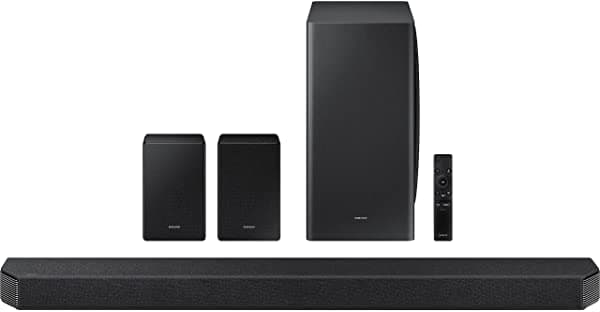 Samsung Hw-Q950A - Barra De Sonido De 11.1.4 Canales Con Dolby Atmos/Dts:X Alexa Incorporada (2021) Color Negro HW-Q950A/ZA