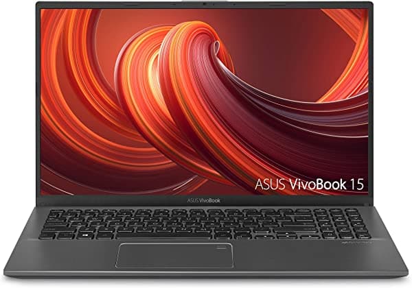 ASUS VivoBook 15 - Notebook fina y ligera, pantalla 15.6" FHD, Intel i3, 8GB RAM, 128GB SSD, teclado retroiluminado, Windows 10, gris. F512JA-AS34