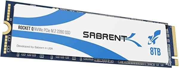 Sabrent Rocket Q 8Tb Nvme Pcie M.2 2280 Unidad De Estado Sólido Interna De Alto Rendimiento R/W 3300/2900Mb/S (Sb-Rktq-8Tb)