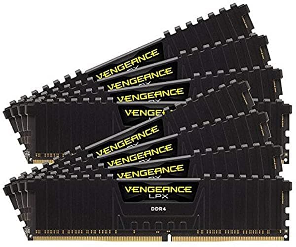 Corsair Cmk128Gx4M8Z2933C16 Venganza Lpx 128Gb 8X16Gb Ddr4 2933 Pc4-23400 C16 Memoria De Escritorio Amd Threadripper Black
