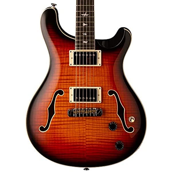 Prs Guitarras 6 Cuerdas Se Hollowbody Ii Tri-Color Sunburst Con Funda Derecha (105536 Tc)