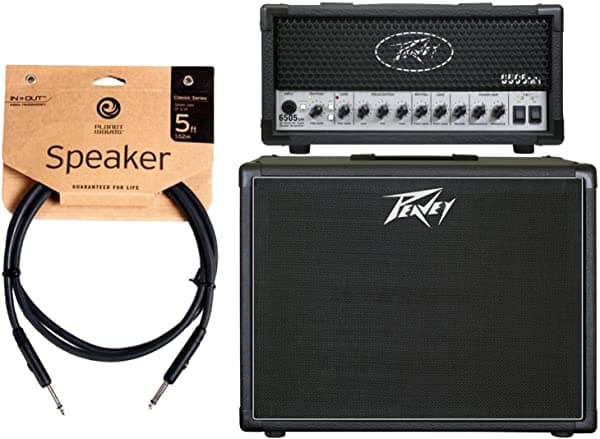 Peavey 6505 Mh Mini Guitarra Cabezal Amplificador Y 112-6 Guitarra Conclace Y Cable 03614180 BUNDLE
