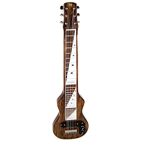 Joe Morrell Pro Series Poplar Body 6-Cuerdas Lap Steel Guitarra Vintage Brown Finish Usa