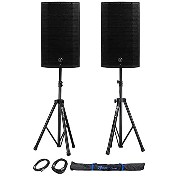 Mackie Thump12A Thump-12A - Altavoces De Pa Para Dj De 12 Pulgadas Y 1300 W Soportes Cables Y Bolsa (2) THUMP12A+RVSS2-XLR
