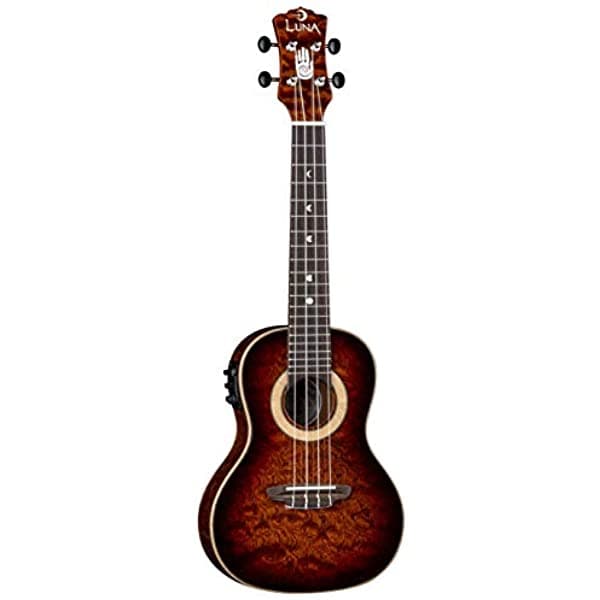 Luna Guitarra 15 Aniversario 4-Cuerdas Concierto Acústica Ukulele Uke15Thc