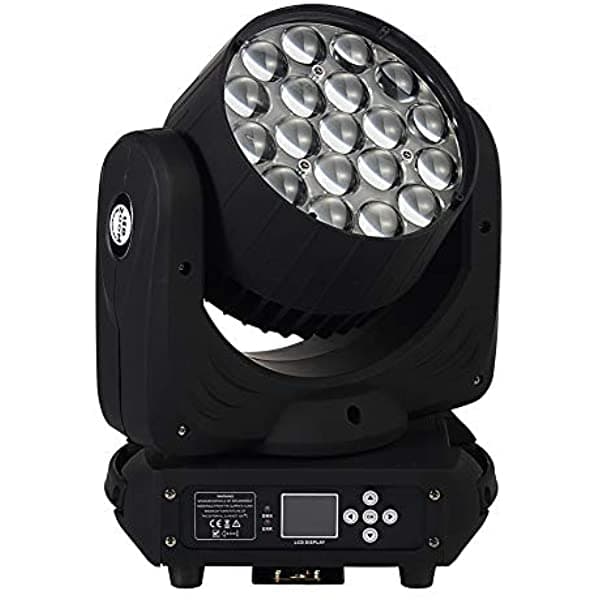 IMRELAX DJ Moving Head Luz LED Beam Zoom Wash 19X15W RGBW 4in1 Luz de Escenario Bar Gigs IM-MH1915
