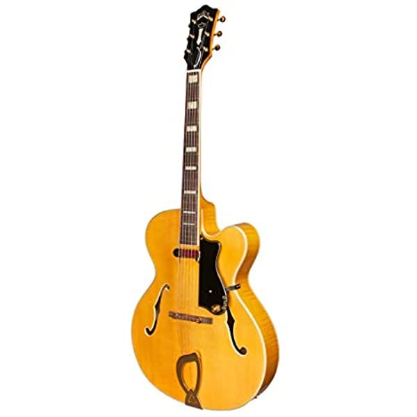 Guild Guitarra A-150 Savoy Hollow Body Guitarra Eléctrica Blonde Top Dearmond Ark St. Collection Hardshell Case 379-6000-801