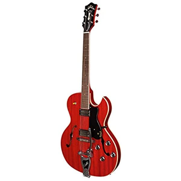 Guild Starfire III con Vibrato de Guild - Rojo Cereza Starfire III w/ GVT CHR