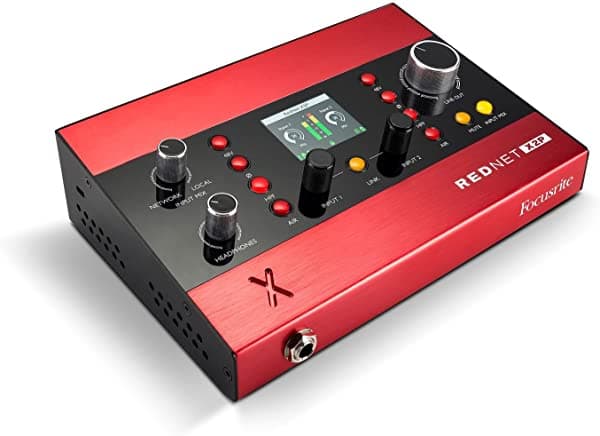Focusrite Rednet X2P 2X2 Ethernet Audio Digital Io Con Preamplificadores De Micrófono