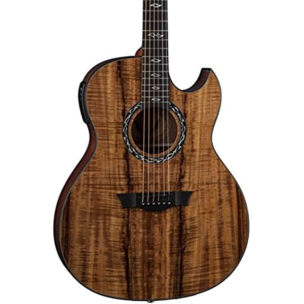 Exposición Dean 6-Cuerdas Electroacústica Koa EX KOA
