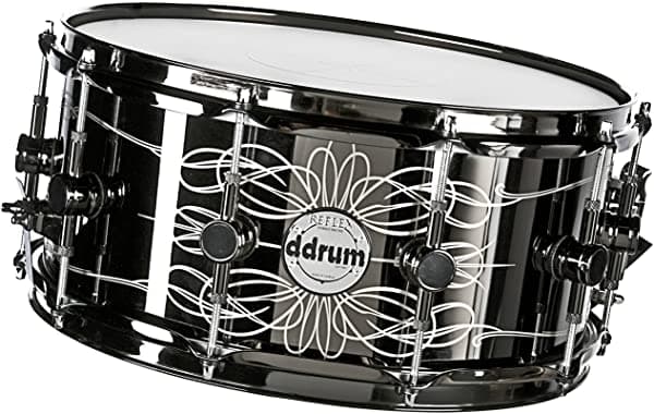 Ddrum Dama Tatuada Refleja Dama Tatuada 6.5 X 14 Black Chrome TATTOOED LADY