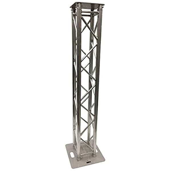 Cedarslink Torre de Iluminación DJ de 2 Metros en Truss de Aluminio Cuadrado Totem con Plato Superior