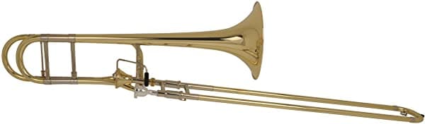 Bach 42AF Stradivarius Serie, Trombón con Válvula de Fa de Flujo Axial, Campana de Latón Amarillo Lacado 42AF