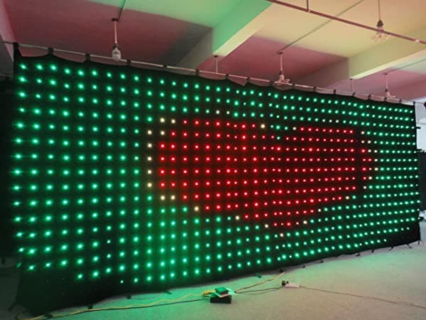 Viper2 La Cortina De Video Led El Tamaño Total Es 2Mtr X 4 Mtr P12 6.5Ft X 13 Pies Cortina De Video Led Controlador v2018