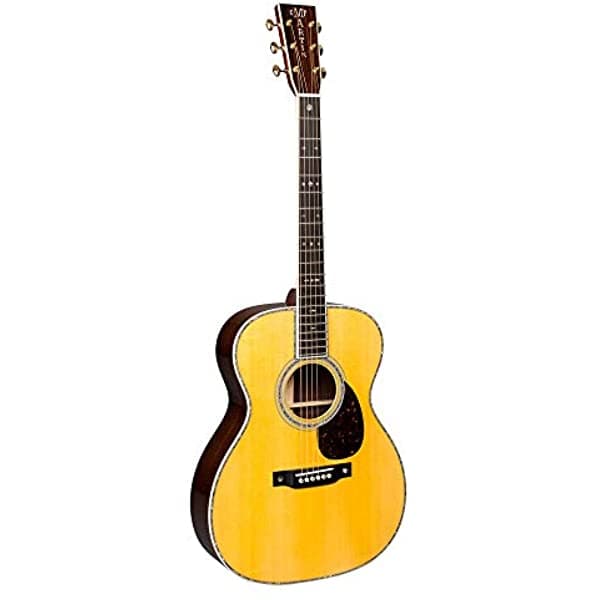 Martin Guitar OM-42, Guitarras Acústicas de la Serie Standard, Guitarras Martin Construidas a Mano con Madera Auténtica - Natural