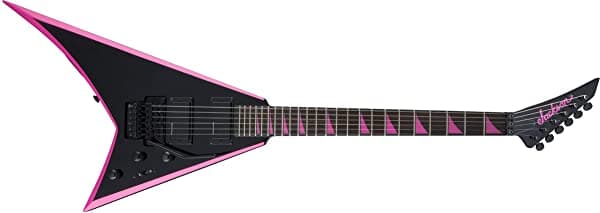 Jackson X Series Rhoads Rrx24 Diapasón De Laurel Negro Con Biseles Rosa Neón Guitarra Eléctrica 2913636519