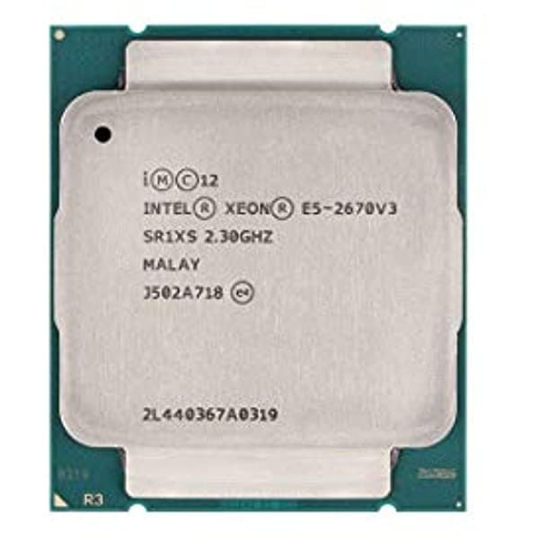 Amazon Renewed Intel Xeon E5 - 2670 V3 12 Core Procesador 2.30 Ghz 30 Mb Smart Cache 960 Gt/S Qpi Tdp 120 W Cpu Sr1 X S Bx80644E52670 V3