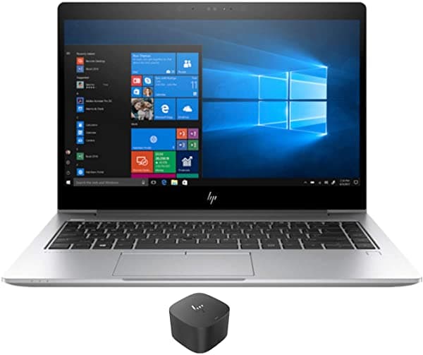 HP EliteBook 840 G5 - Notebook (Intel i5-8250U de 4 núcleos 14" Full HD (1920x1080) Intel UHD 620 huella dactilar WiFi Bluetooth cámara web) con base HP Thunderbolt