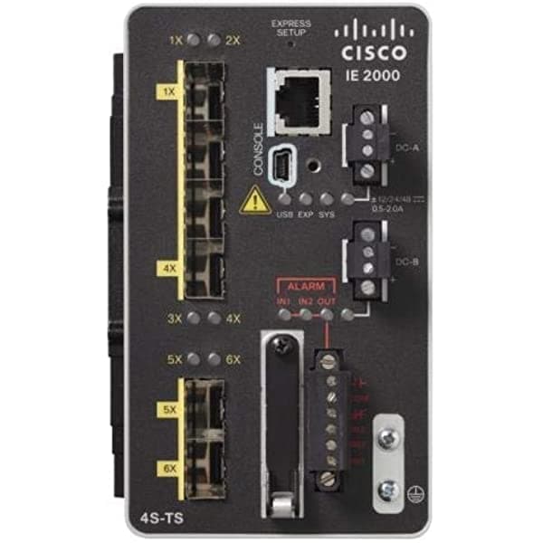 Cisco Industrial Ethernet 2000 Series - Conmutador - 10 Puertos - Gestionado - Montaje En Riel Din (Ie-2000-8Tc-B) Color Negro