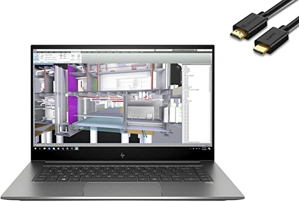 2021 Hp Zbook Studio G7 15.6" Fhd (1920X1080) Mobile Workstation Laptop (Intel 8-Core I9-10885H 16Gb Ddr4 Ram 1Tb Pcie Ssd Quadro T1000 Graphics) Backlit 2 X Thunderbolt 3 Wifi 6 Windows 10 Pro