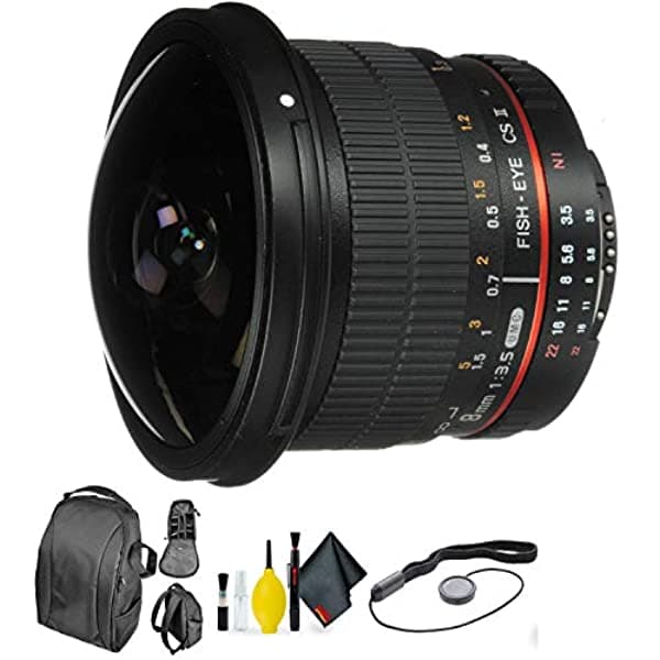 Rokinon 8Mm 3.5 Hd Fisheye F Nikon + Deluxe Kit De Limpieza De Lentes HD8M-N