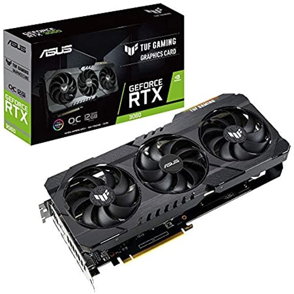 Tarjeta Gráfica Asus Tuf Gaming Nvidia Geforce Rtx 3060 Oc Edition (Pcie 4.0 12Gb Gddr6 Hdmi 2.1 Displayport 1.4A Rodamientos De Ventilador De Bola Dual Certificación De Grado Militar Gpu Tweak Ii)
