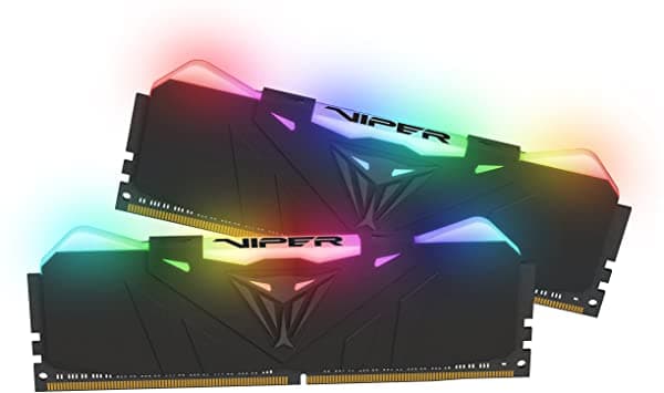 Patriot Memory Viper Rgb Ddr4 3200 16Gb (2X8Go) C16 Kit De Mémoire Haute Performance Eclairage Rgb Negro PVR416G360C7K