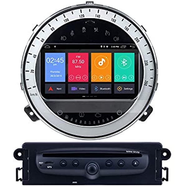 FX-Trading Reproductor De Dvd De La Navegación Gps Del Coche De Android 90 Para Bmw Mini Cooper 2006-2013 Con La Radio Bluetooth 1080P Video Usb