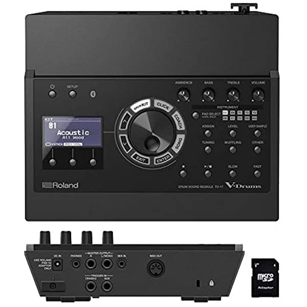 Roland Td-17 - Módulo De Sonido De Tambor Con Tarjeta Ev Music De 32 Gb