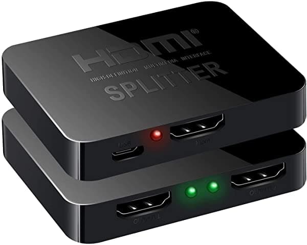 Divisor Hdmi 1X2 Newbep 1 Entrada 2 Salidas Amplificador Hdmi Caja Soporte Para Conmutador 4Kx2K 3D 2160P 1080P (Una Entrada A Dos Salidas). PA170119YC17AA