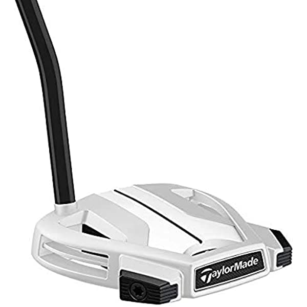 TaylorMade Golf LH Spider X Chalk/White Single Bend con Sightline Putter (Para Zurdos)