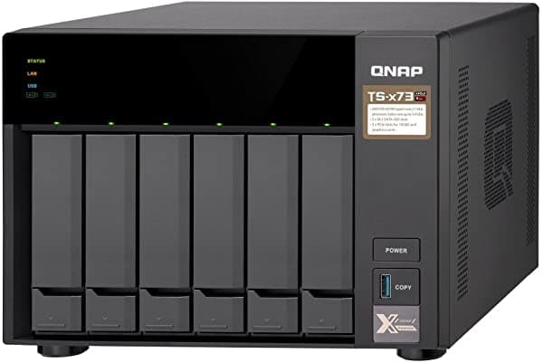 Qnap Ts-673-8G-Us 6-Bay Nas/Iscsi Ip-San Amd R Series Quad-Core 2.1Ghz 8Gb Ram 10G-Ready TS-673-4G-US