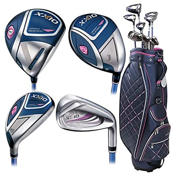 Xxio Juego Completo Eleven Premium Rh 10 Palos + 1 Bolsa Para Carrito Azul Marino