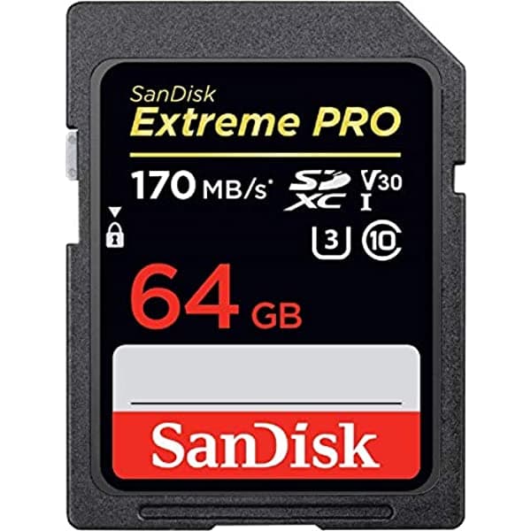 Sandisk Tarjeta Extreme Pro Sdxc Uhs-I De 64 Gb - C10 U3 V30 4K Uhd Tarjeta Sd - Sdsdxxy-064G-Gn4In