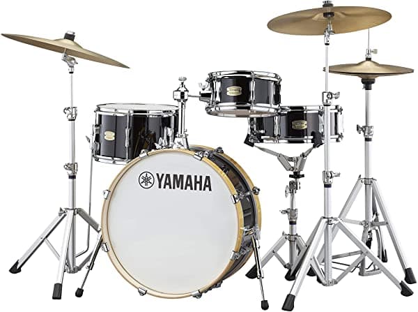 Yamaha Stage Custom Hip - Juego de Cascos de 4 Piezas en Color Raven Black, Caja Única SBP0F4HRB