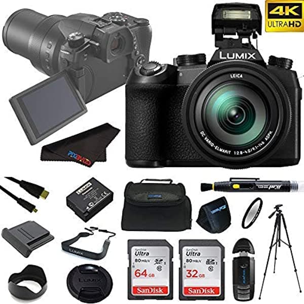 Panasonic Lumix Dc-Fz1000 Ii Cámara Digital + Pixibytes Advanced Bundle FZ1000A