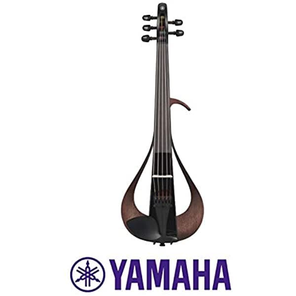 Yamaha Yev105Sbl - Violín Eléctrico De 5 Cuerdas Color Negro Con Funda Ligera Original Yamaha