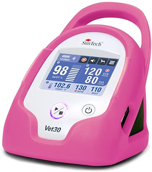 SunTech Vet30 Monitor Veterinario de Signos Vitales Continuos (Rosa Flamenco)