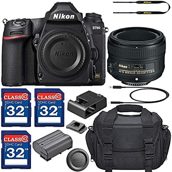Nikon D780 - Cámara Réflex Digital Con Af-S Nikkor 1.969 In F/1.8G + Paquete De 3 Tarjetas De Memoria