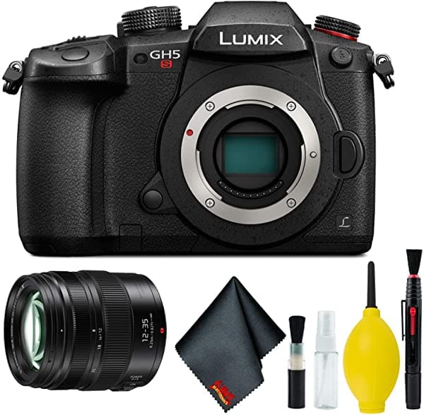 Panasonic Lumix Dc-Gh5S - Micro Cámara Sin Espejo - Kit De Limpieza - Panasonic Lumix G X Vario 0.472-1.378 In F/2.8 Lente + Más PANDCGH5SBKU