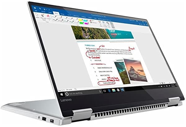 Lenovo Yoga 720 Ultrabook 2 En 1 De 15.6 Pulgadas Fhd Ips Con Pantalla Táctil Intel I7-7700Hq De Cuatro Núcleos Ram Ddr4 De 8 Gb Ssd De 256 Gb Thunderbolt Lector De Huellas Dactilares Teclado Retroiluminado Construido Para Windows Ink-Win10 80X7001TUS