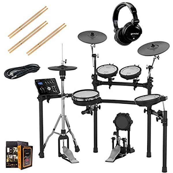 Roland Pk Td-25K-S - Juego De Tambores Electrónicos Con Auriculares Gemini Djx-07 3 Pares De Varillas Cable Auxiliar Y Soporte Para Móvil PK1LCW316
