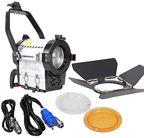 ONBST Fresnel Atenuación 120 W Bi-Color Foco Led Con Soporte De V-Lock Para Estudio De Fotografía Vídeo Película Equipo Iluminación LD-BL-1200ES