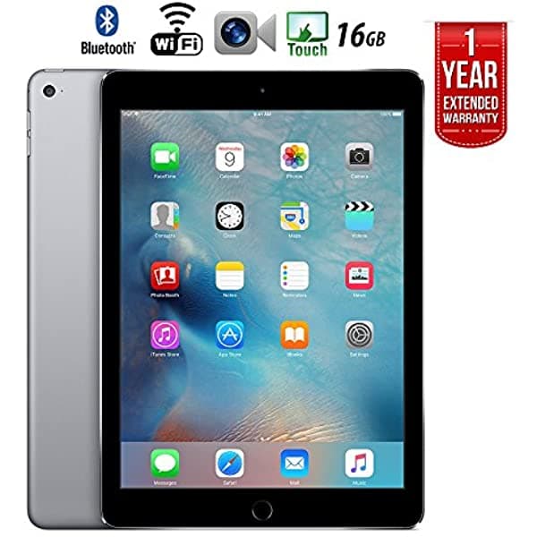 Apple iPad Air 2 16GB WiFi con 1 Año de Garantía Extendida - (Reacondicionado) CRTAP16GWFIPA2KRB