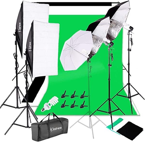 Ratcha Brand Kit De Iluminación Para Fotografía De Estudio Fotográfico Juego De Soporte Para Sombrilla Softbox