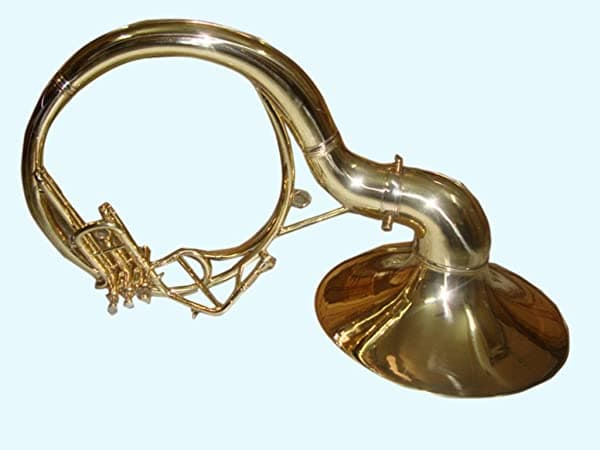 Global Art World New Band BB Flat Sousaphone de Acabado en Latón con Boquilla MI 014 MI 14