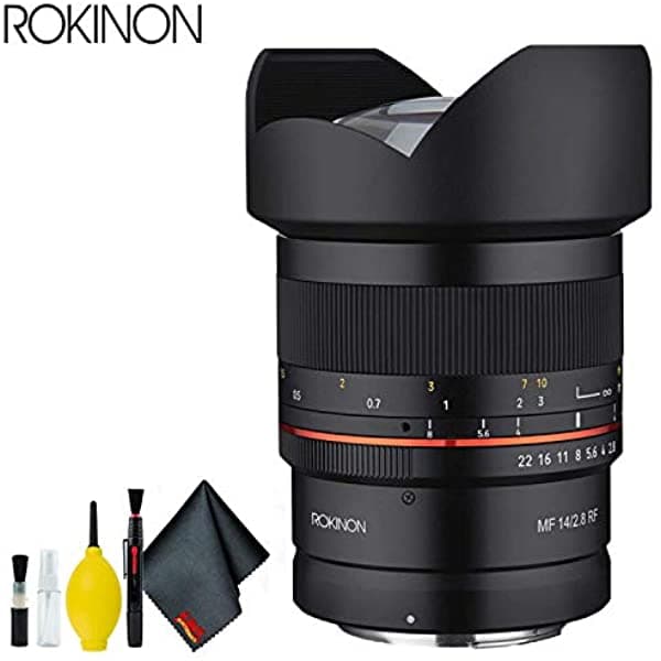 Rokinon 0.551 In F/2.8 Lente Para Canon Rf Basic Bundle RF14-C